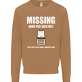 Missing 10 mm Socket Funny Plumer Mechanic Mens Sweatshirt Jumper Caramel Latte