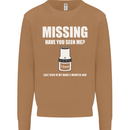 Missing 10 mm Socket Funny Plumer Mechanic Mens Sweatshirt Jumper Caramel Latte