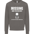 Missing 10 mm Socket Funny Plumer Mechanic Mens Sweatshirt Jumper Charcoal