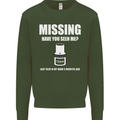 Missing 10 mm Socket Funny Plumer Mechanic Mens Sweatshirt Jumper Forest Green
