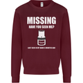Missing 10 mm Socket Funny Plumer Mechanic Mens Sweatshirt Jumper Maroon
