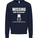 Missing 10 mm Socket Funny Plumer Mechanic Mens Sweatshirt Jumper Navy Blue