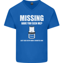 Missing 10 mm Socket Funny Plumer Mechanic Mens V-Neck Cotton T-Shirt Royal Blue