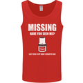Missing 10 mm Socket Funny Plumer Mechanic Mens Vest Tank Top Red