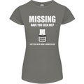 Missing 10 mm Socket Funny Plumer Mechanic Womens Petite Cut T-Shirt Charcoal