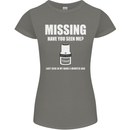 Missing 10 mm Socket Funny Plumer Mechanic Womens Petite Cut T-Shirt Charcoal