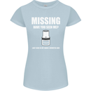 Missing 10 mm Socket Funny Plumer Mechanic Womens Petite Cut T-Shirt Light Blue