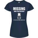Missing 10 mm Socket Funny Plumer Mechanic Womens Petite Cut T-Shirt Navy Blue