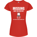 Missing 10 mm Socket Funny Plumer Mechanic Womens Petite Cut T-Shirt Red