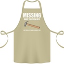 Missing Hammer Funny Carpenter DIY Builder Cotton Apron 100% Organic Khaki