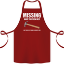 Missing Hammer Funny Carpenter DIY Builder Cotton Apron 100% Organic Maroon