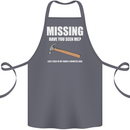Missing Hammer Funny Carpenter DIY Builder Cotton Apron 100% Organic Steel