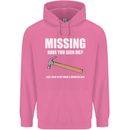 Missing Hammer Funny Carpenter DIY Builder Mens 80% Cotton Hoodie Azelea