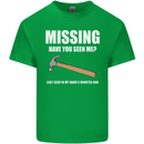 Missing Hammer Funny Carpenter DIY Builder Mens Cotton T-Shirt Tee Top Irish Green