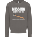 Missing Hammer Funny Carpenter DIY Builder Mens Sweatshirt Jumper Charcoal