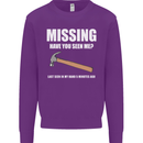 Missing Hammer Funny Carpenter DIY Builder Mens Sweatshirt Jumper Purple
