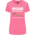 Missing Hammer Funny Carpenter DIY Builder Womens Wider Cut T-Shirt Azalea