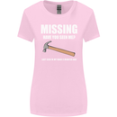 Missing Hammer Funny Carpenter DIY Builder Womens Wider Cut T-Shirt Light Pink