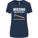 Missing Hammer Funny Carpenter DIY Builder Womens Wider Cut T-Shirt Navy Blue