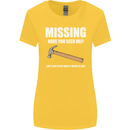 Missing Hammer Funny Carpenter DIY Builder Womens Wider Cut T-Shirt Yellow