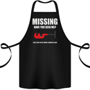 Missing Pipe Cutter Funny Plumer DIY Cotton Apron 100% Organic Black