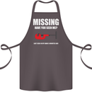 Missing Pipe Cutter Funny Plumer DIY Cotton Apron 100% Organic Dark Grey
