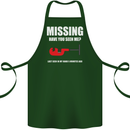 Missing Pipe Cutter Funny Plumer DIY Cotton Apron 100% Organic Forest Green