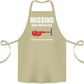 Missing Pipe Cutter Funny Plumer DIY Cotton Apron 100% Organic Khaki