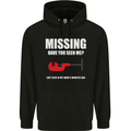 Missing Pipe Cutter Funny Plumer DIY Mens 80% Cotton Hoodie Black