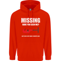 Missing Pipe Cutter Funny Plumer DIY Mens 80% Cotton Hoodie Bright Red