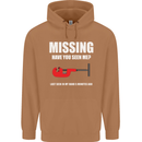 Missing Pipe Cutter Funny Plumer DIY Mens 80% Cotton Hoodie Caramel Latte