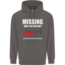 Missing Pipe Cutter Funny Plumer DIY Mens 80% Cotton Hoodie Charcoal