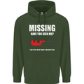 Missing Pipe Cutter Funny Plumer DIY Mens 80% Cotton Hoodie Forest Green