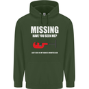 Missing Pipe Cutter Funny Plumer DIY Mens 80% Cotton Hoodie Forest Green