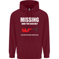 Missing Pipe Cutter Funny Plumer DIY Mens 80% Cotton Hoodie Maroon
