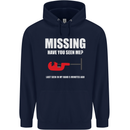Missing Pipe Cutter Funny Plumer DIY Mens 80% Cotton Hoodie Navy Blue