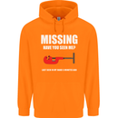 Missing Pipe Cutter Funny Plumer DIY Mens 80% Cotton Hoodie Orange