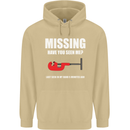 Missing Pipe Cutter Funny Plumer DIY Mens 80% Cotton Hoodie Sand