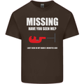 Missing Pipe Cutter Funny Plumer DIY Mens Cotton T-Shirt Tee Top Dark Chocolate