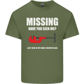 Missing Pipe Cutter Funny Plumer DIY Mens Cotton T-Shirt Tee Top Military Green