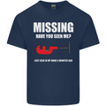 Missing Pipe Cutter Funny Plumer DIY Mens Cotton T-Shirt Tee Top Navy Blue
