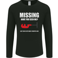 Missing Pipe Cutter Funny Plumer DIY Mens Long Sleeve T-Shirt Black