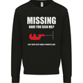 Missing Pipe Cutter Funny Plumer DIY Mens Sweatshirt Jumper Black