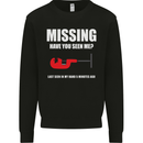 Missing Pipe Cutter Funny Plumer DIY Mens Sweatshirt Jumper Black