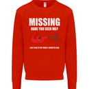 Missing Pipe Cutter Funny Plumer DIY Mens Sweatshirt Jumper Bright Red