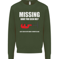 Missing Pipe Cutter Funny Plumer DIY Mens Sweatshirt Jumper Forest Green
