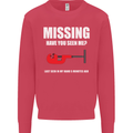 Missing Pipe Cutter Funny Plumer DIY Mens Sweatshirt Jumper Heliconia