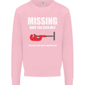 Missing Pipe Cutter Funny Plumer DIY Mens Sweatshirt Jumper Light Pink