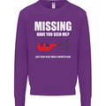 Missing Pipe Cutter Funny Plumer DIY Mens Sweatshirt Jumper Purple