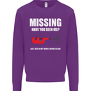 Missing Pipe Cutter Funny Plumer DIY Mens Sweatshirt Jumper Purple